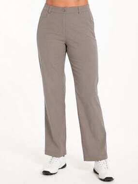 S204 Nike Golf Tour Performance Dri Fit Womens Size 2 Gray Straight Leg Pants